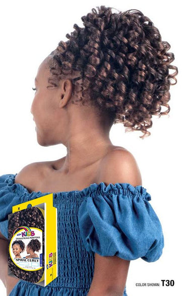 SHAKE N GO FreeTress Kids ponytail - Spiral Curly , Sareya Beauty Supply Store in Calgary Alberta Canada